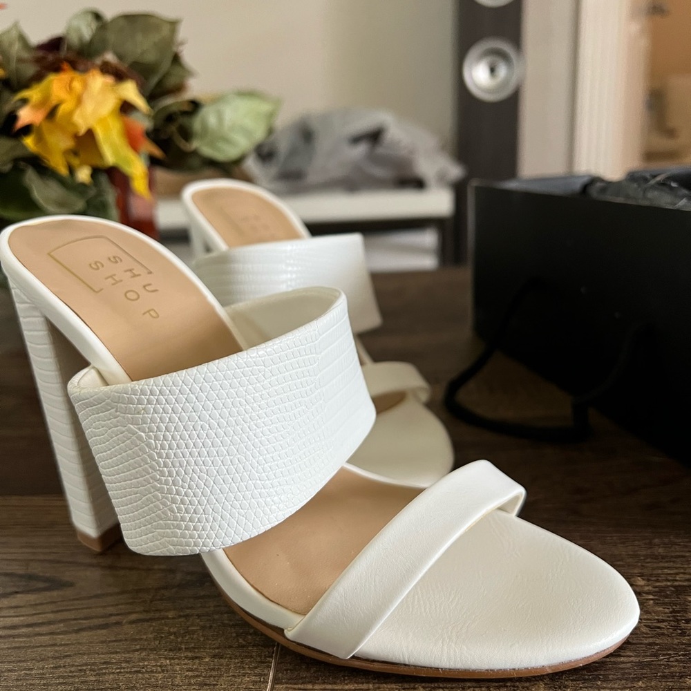Heels Shu Shop Shoes White Brand New
